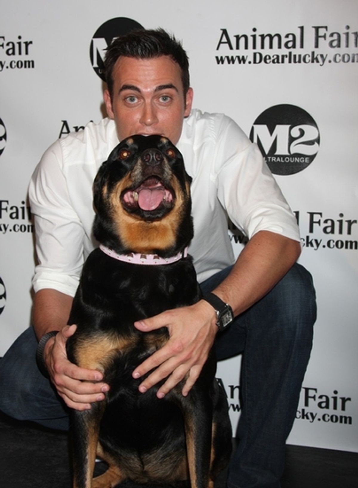 Cheyenne Jackson and Zora at 